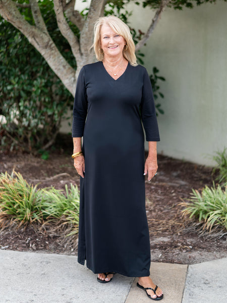 Black Elbow Maxi by Lulu B