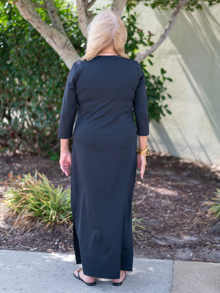 Black Elbow Maxi by Lulu B