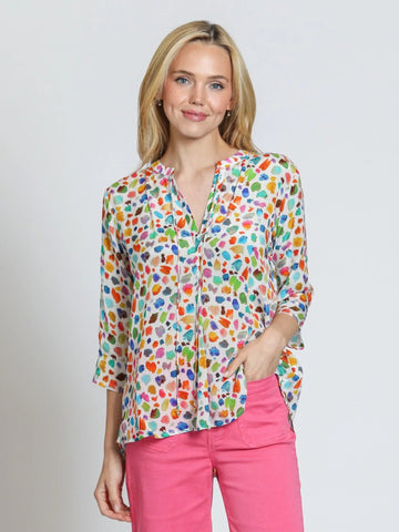 V-Neck w/ Tassel Top by APNY