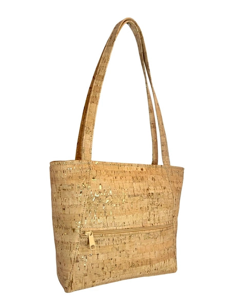 All Cork Mini Tote Bag Gold Flecked by Natalie Therese