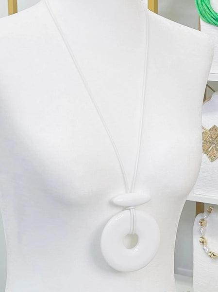 Modern Pendant Cord Necklace by Two Forty Two