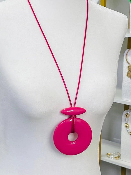 Modern Pendant Cord Necklace by Two Forty Two