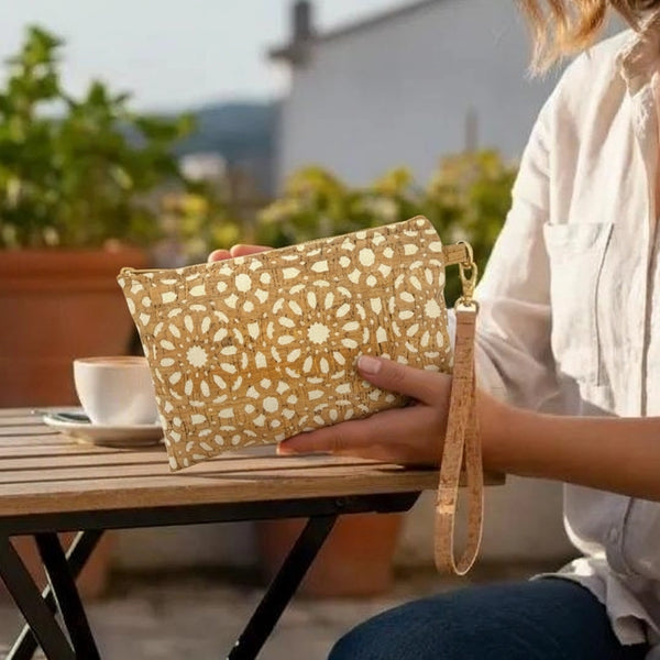 Simple Wristlet Medium Cream Mandala Die Cut by Natalie Theresa