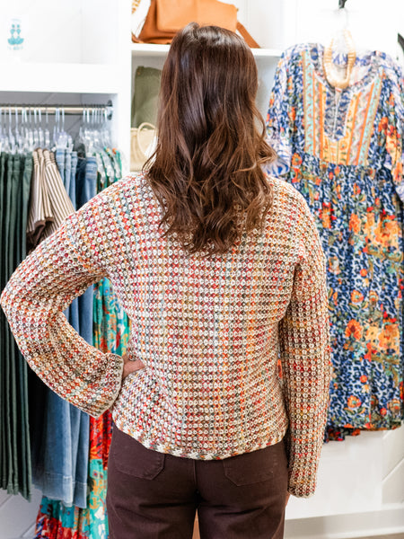 Novelty Yarn Sweater Multicolor by Charlie B