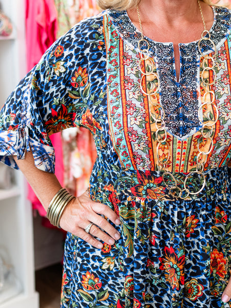 Bohemian Floral Maxi Dress by John Mark