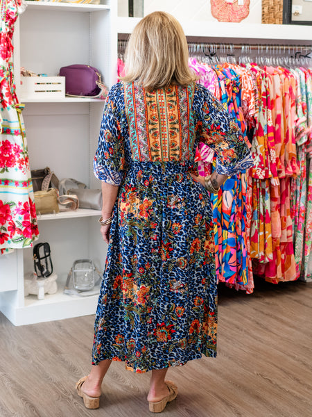 Bohemian Floral Maxi Dress by John Mark