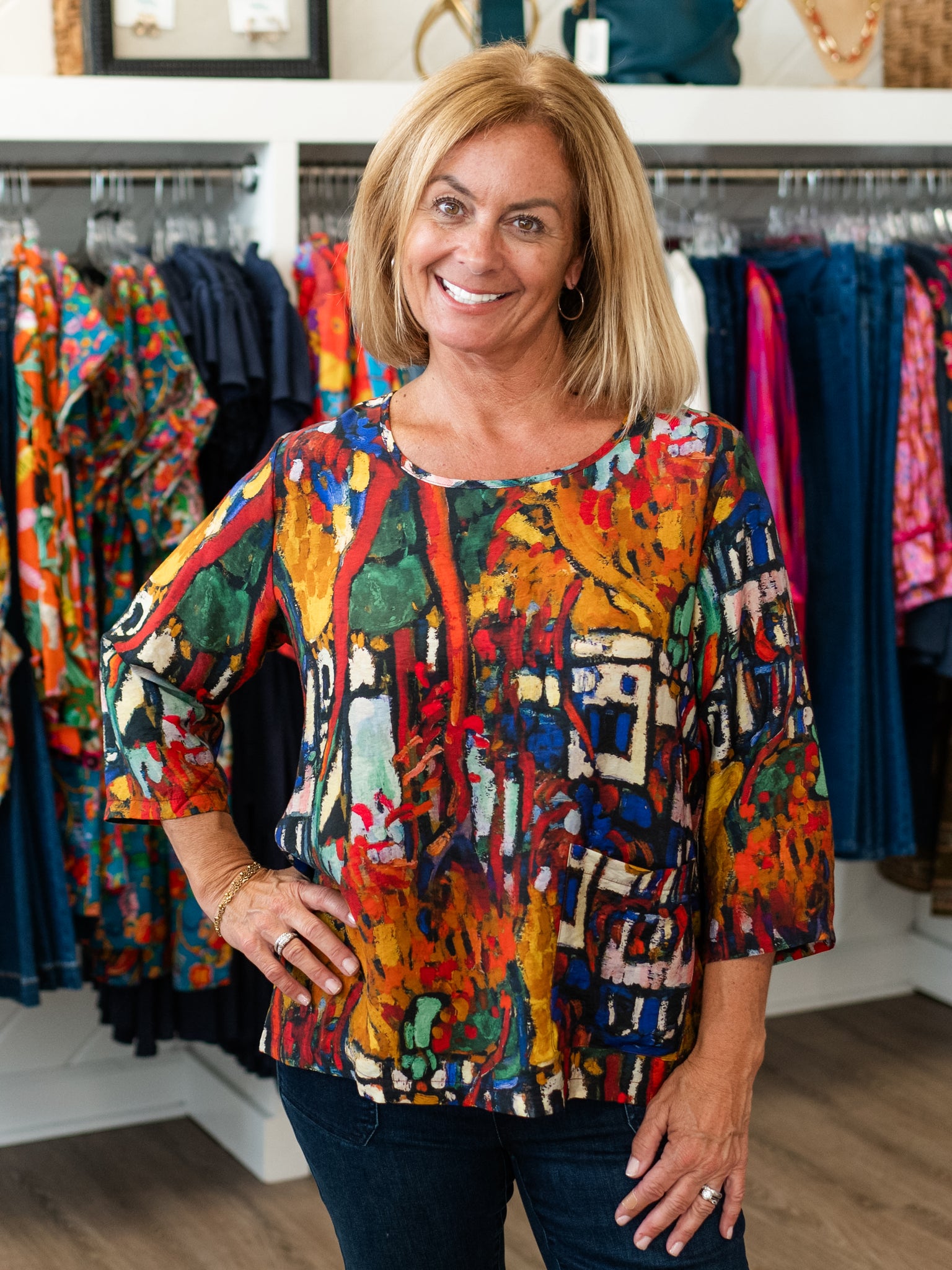 Brushstroke Muse Tunic by Shana