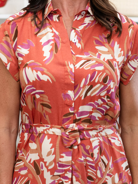 Daliah Dress Sienna Jungle by La Mer Luxe