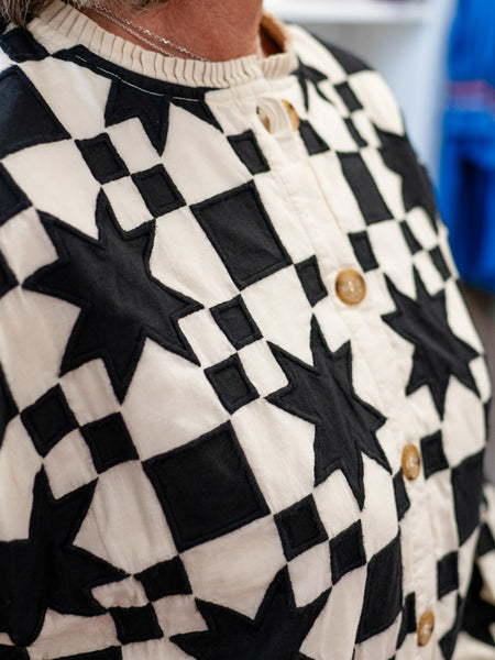 Quilted Star Jacket Black by Ivy Jane