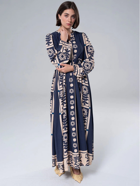 Jenny LS Maxi Blue by Briton Court