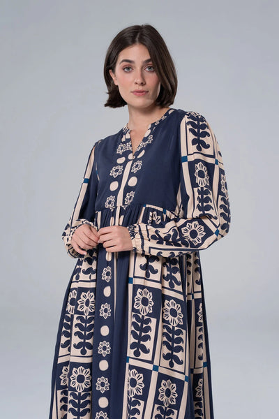 Jenny LS Maxi Blue by Briton Court