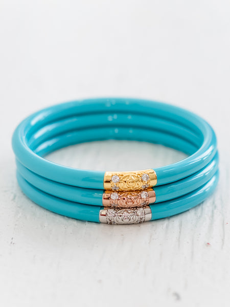 Three Kings All Weather Bangle Turquoise by BuDhaGirl
