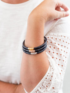 Three Kings All Weather Bangles Navy by BuDhaGirl