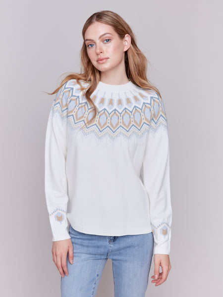 Raglan Sleeve Ski Sweater by Charlie B