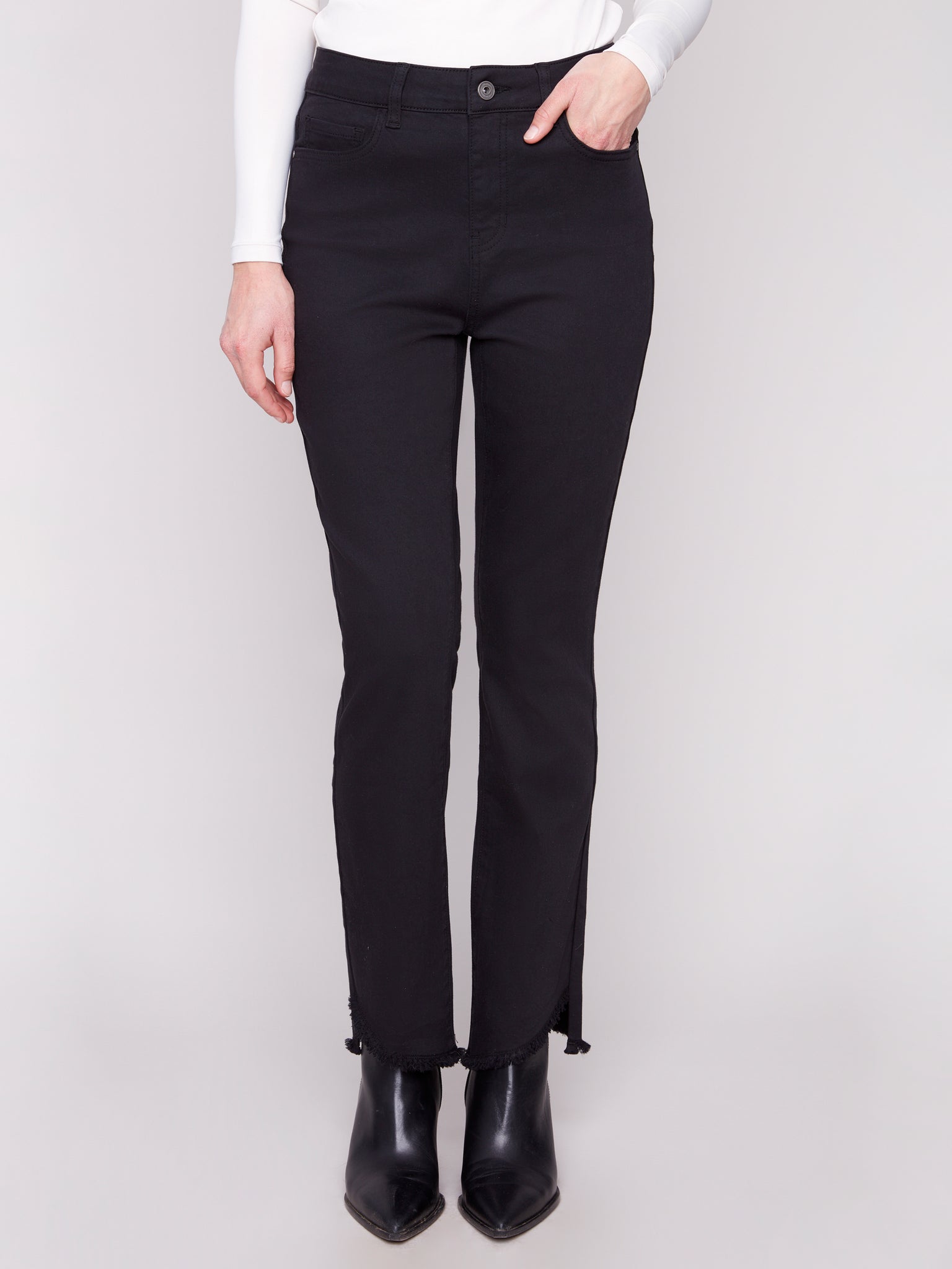 Bootleg 5 Pocket Colored Twill Black by Charlie B