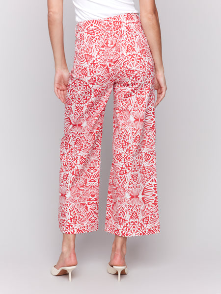 Printed Patch Pocket Pant Fiesta by Charlie B