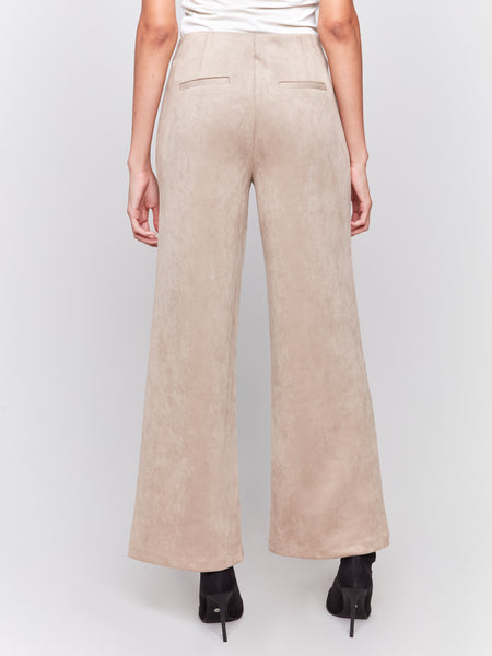 Faux Suede Pant Natural by Charlie B