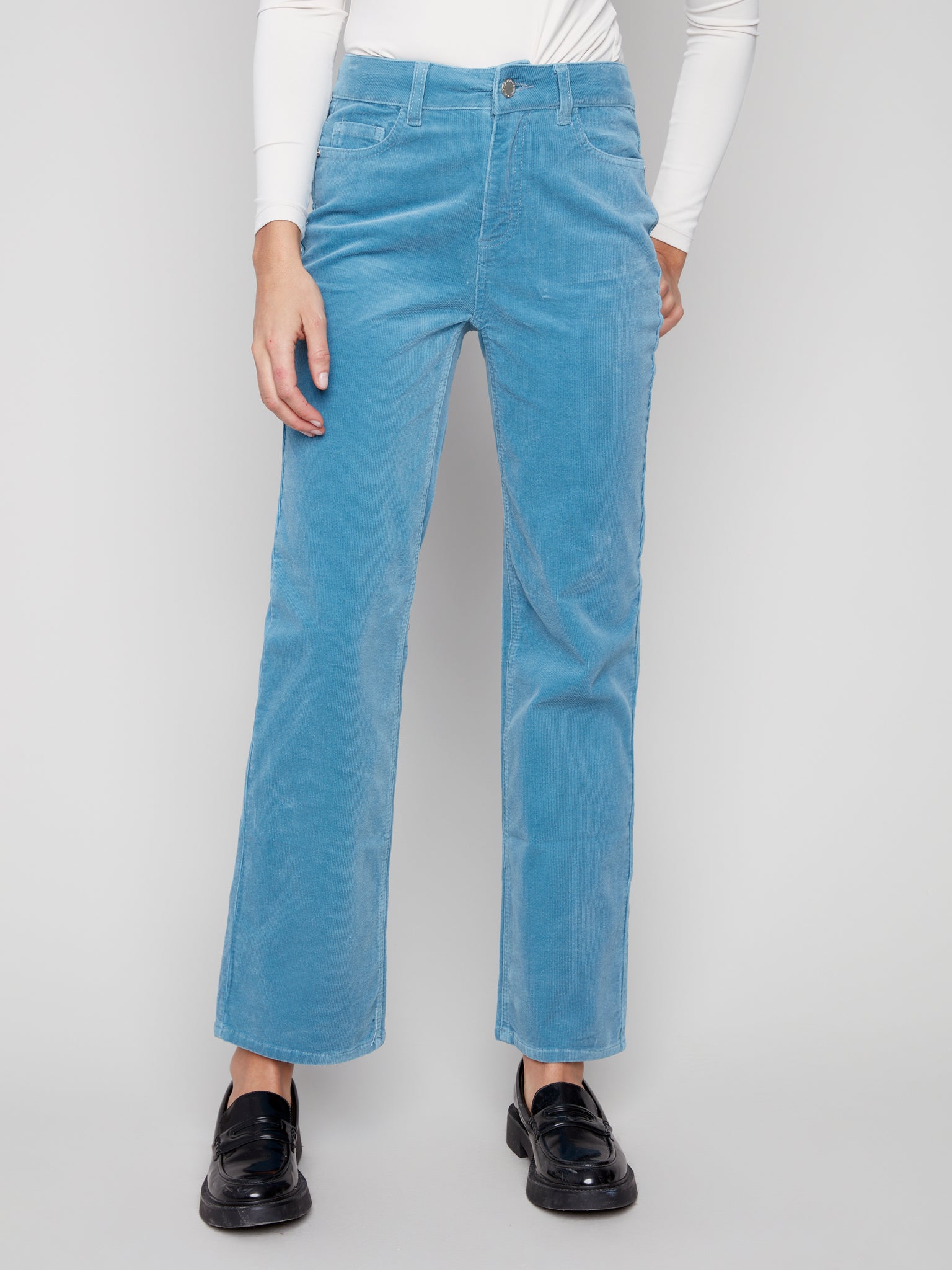 Straight Leg Corduroy Oxford by Charlie B