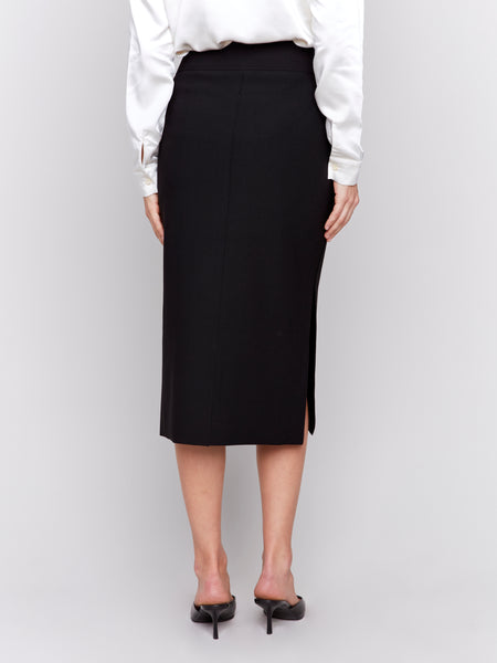 Gutsy Crepe Skirt w/ Front Patch Pocket by Charlie B