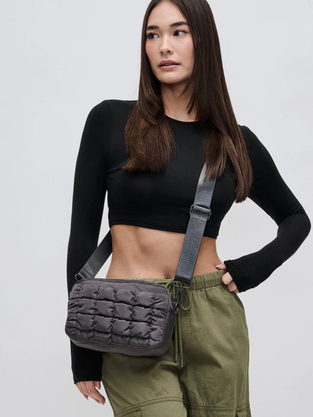 Inspiration Quilted Puffer Nylon Crossbody by Sol & Solene