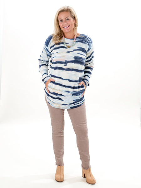 Stretchy Twill Pants w/ Tulip Hem by Charlie B