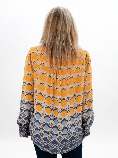 Embroidered V-Neck Blouse by Tribal