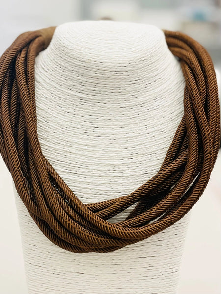 Slub 8 Strand Necklace by Two Forty Two South