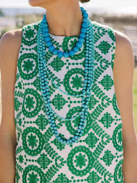 Colette Dress Emerald Vine by Duffield Lane