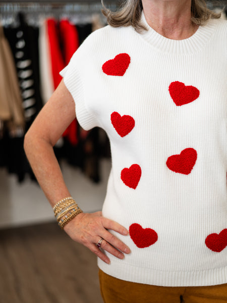 Josie Mini Hearts Sweater by Mary Square