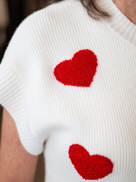 Josie Mini Hearts Sweater by Mary Square