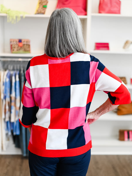 Colorblock Knit Sweater Top by Multiples