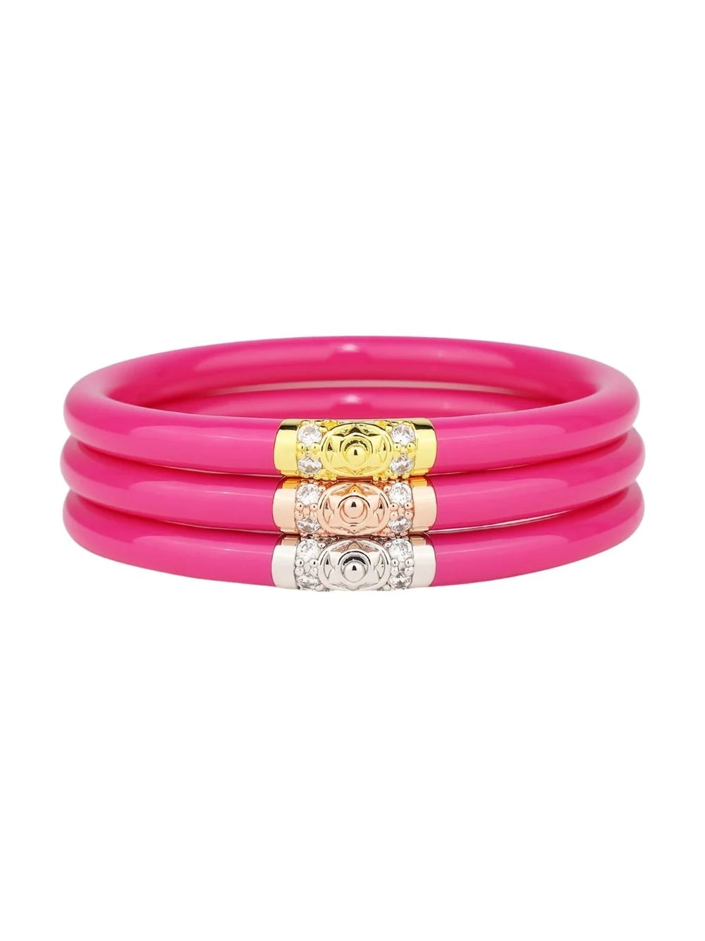 Three Kings All Weather Bangles Epic Pink by BuDhaGirl