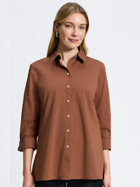 Evelyn Essential Stretch No Iron Shirt by Foxcroft