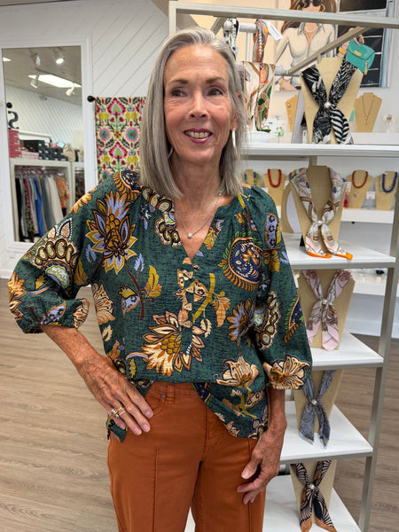 Printed Woven Popover by Ali Miles