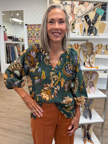Printed Woven Popover by Ali Miles