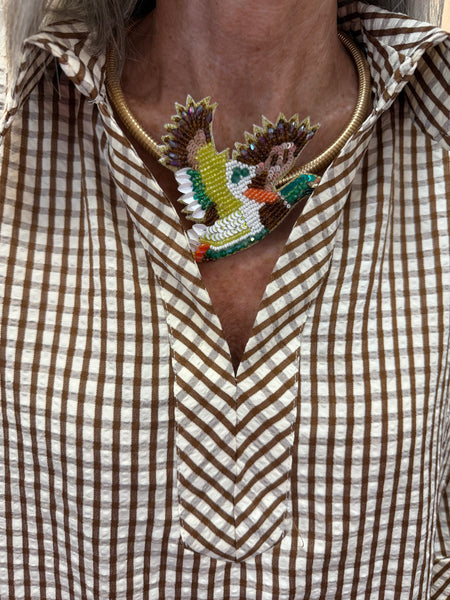 Fall Mallard Necklace by Two Forty Two