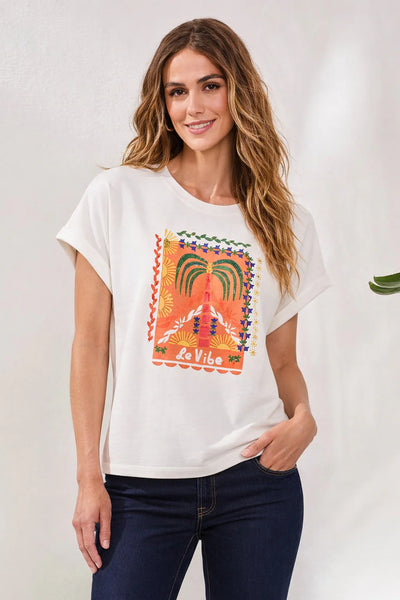 Crew Dolman Sleeve w/ Beaded Detail by Tribal