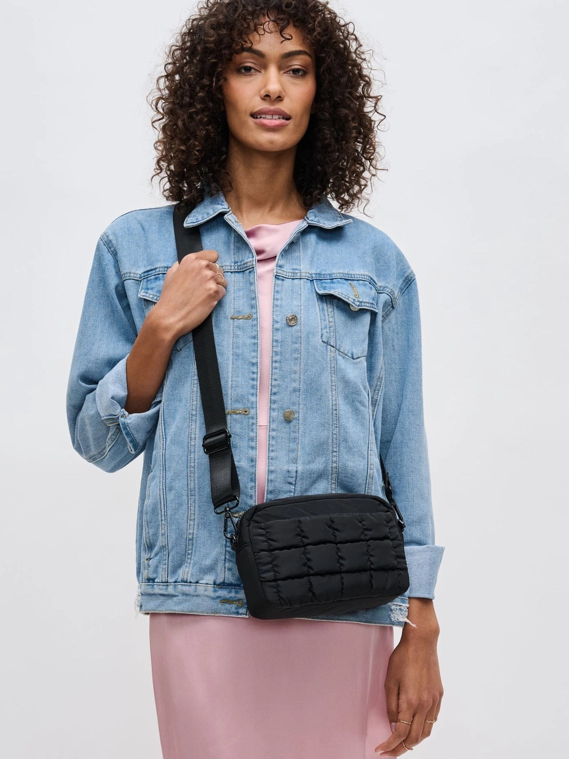 Inspiration Quilted Puffer Nylon Crossbody by Sol & Solene