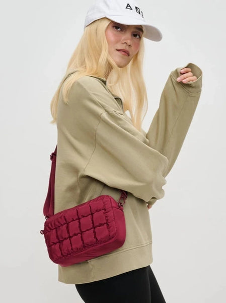 Inspiration Quilted Puffer Nylon Crossbody by Sol & Solene