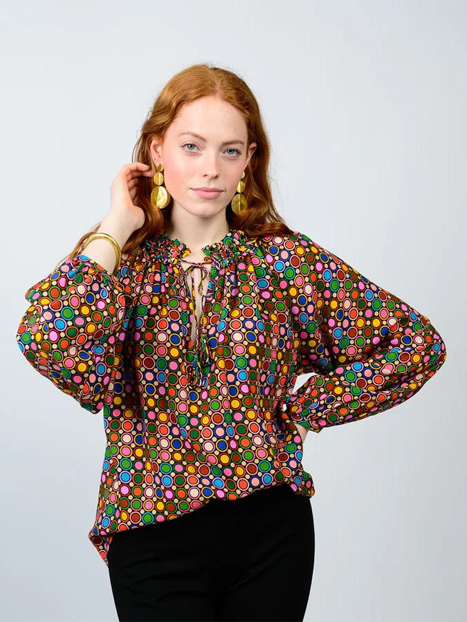 Loads of Color Dot Top by Ivy Jane