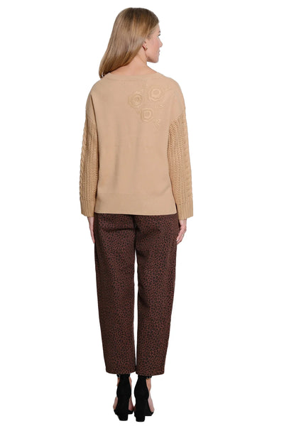 Animal Print 5 Pocket Barrel Pant by John Mark