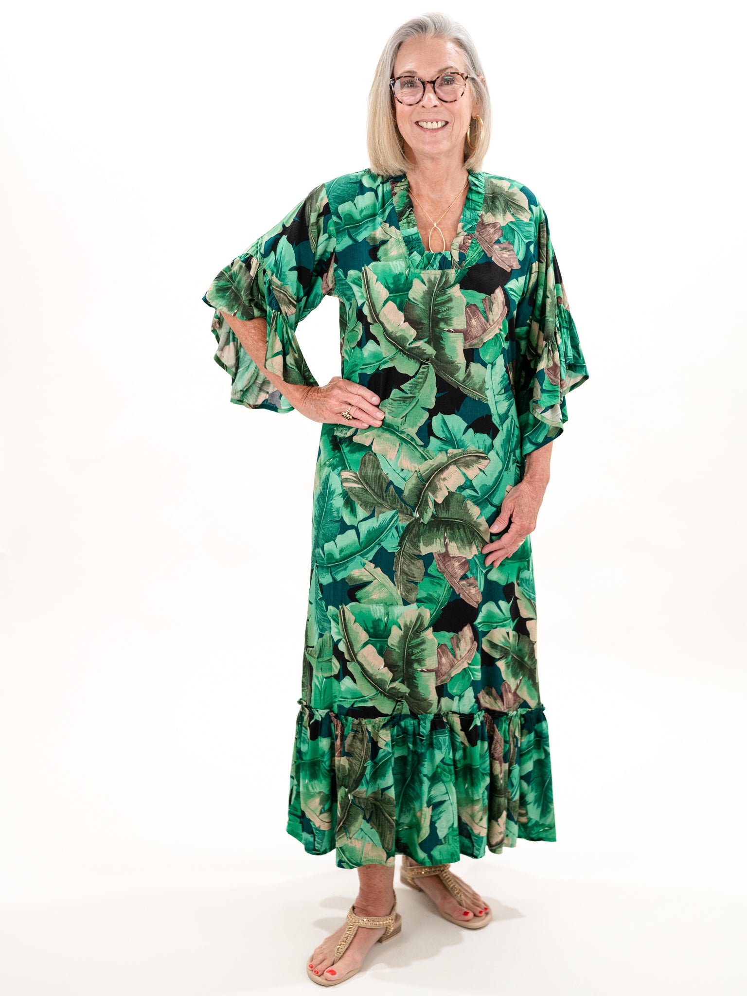 Janice Midi Dress by La Mer Luxe