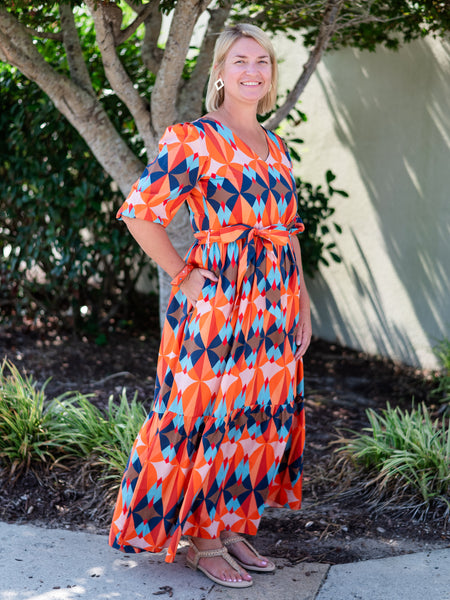 Molly Dress Flame by Maude