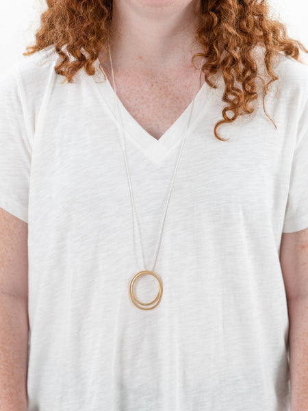 Oval Moon Necklace
