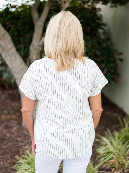 Short Sleeve Stripe Top by Habitat