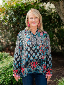 Split Neck Tunic by Shana