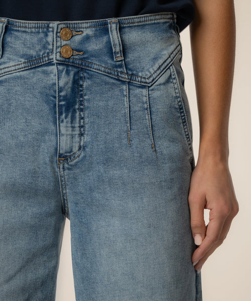 Meg High Rise Wide Leg Pant Zenith by Kut