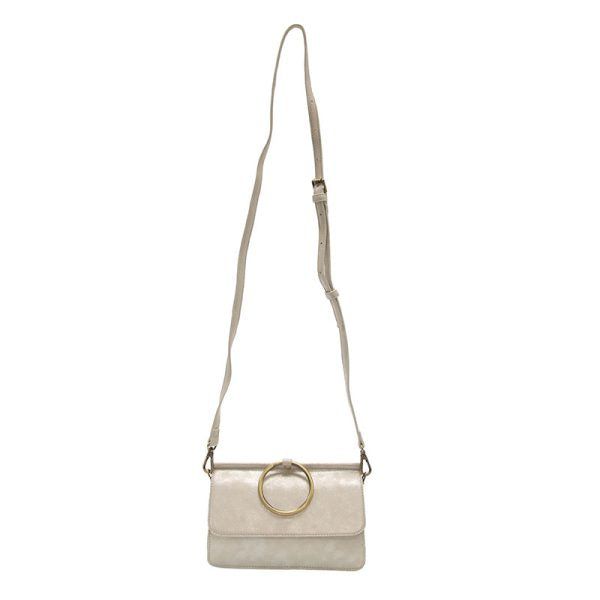 Aria Ring Bag Metallic Silver by Joy Susan