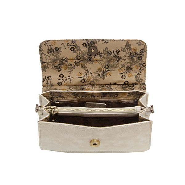 Aria Ring Bag Metallic Silver by Joy Susan