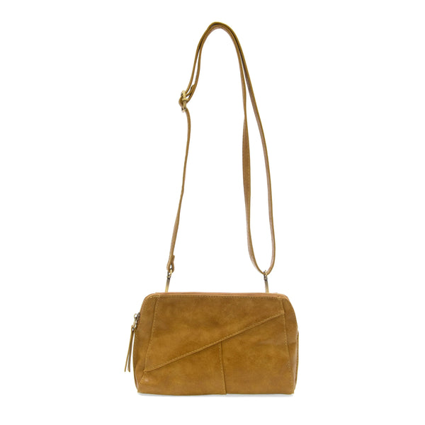 Gigi Crossbody w/ Woven Strap Spicy Mustard by Joy Susan